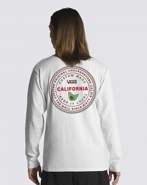 Vans California Market Long Sleeve T-Shirt Herren Weiß | Österreich GRUSJD508