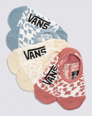 Vans Cheetah Check Canoodle 3-Pack Socken Damen Beige | Österreich PGENAJ087