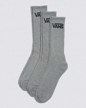 Vans Classic Crew 3-Pack Socken Herren Grau | Österreich GKRUAN198