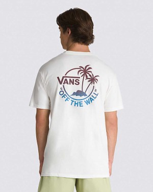 Vans Classic Mini Dual Palm T-Shirt Herren Weiß | Österreich IKWJTF504