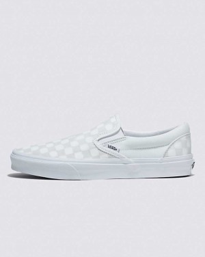 Vans Classic Slip-On Checkerboard Schuhe Damen Weiß | Österreich HWZBVJ452