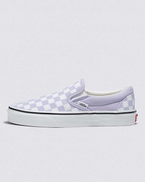 Vans Classic Slip-On Checkerboard Schuhe Damen Lila | Österreich ROHFPM589