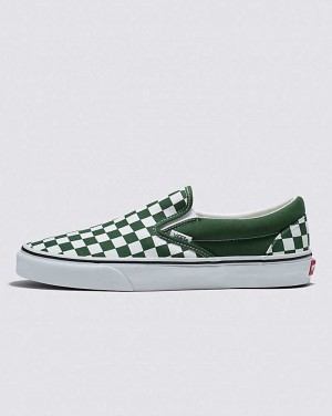 Vans Classic Slip-On Checkerboard Schuhe Damen Grün | Österreich QLSCTZ354