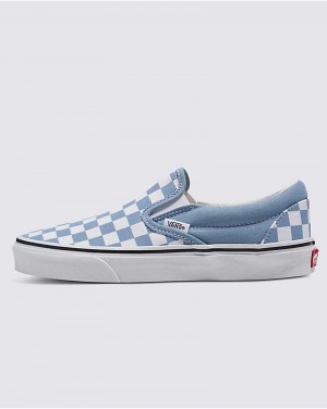 Vans Classic Slip-On Checkerboard Schuhe Herren Blau | Österreich BGQURS521