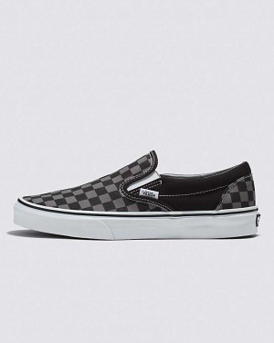 Vans Classic Slip-On Checkerboard Schuhe Herren Schwarz Grau | Österreich XCEYRU820