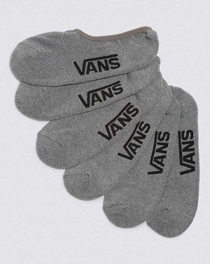 Vans Classic Super No Show 3-Pack Socken Damen Grau | Österreich RYNITZ269