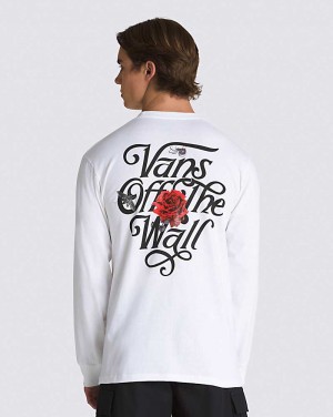 Vans Composite Rose Long Sleeve T-Shirt Herren Weiß | Österreich OWUEPY720