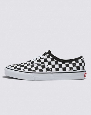 Vans Customs Checkerboard Authentic Weite Schuhe Herren Schwarz Weiß | Österreich BZLWYK563