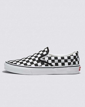 Vans Customs Checkerboard Slip-On Weite Schuhe Herren Schwarz Weiß | Österreich WQIGTX032