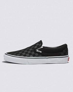 Vans Customs Checkerboard Slip-On Weite Schuhe Herren Schwarz | Österreich FIGPOB268