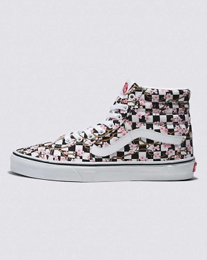 Vans Customs Cherry Blossom Checkerboard Sk8-Hi Schuhe Herren Mehrfarbig | Österreich QTRXEY461