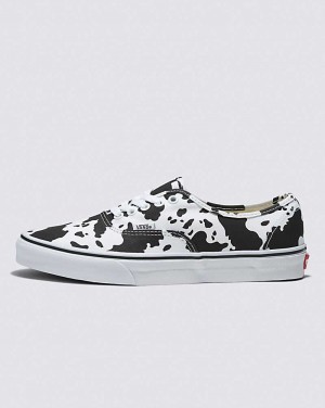 Vans Customs Cow Print Authentic Schuhe Damen Schwarz Weiß | Österreich FUGHWB987