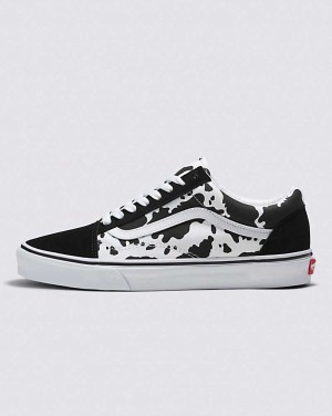 Vans Customs Cow Print Old Skool Schuhe Herren Schwarz Weiß | Österreich RGWIYP926