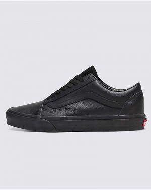 Vans Customs Elevated Leder Old Skool Schuhe Herren Schwarz | Österreich QEDCFV320