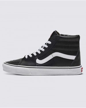 Vans Customs Elevated Leder Sk8-Hi Schuhe Herren Schwarz | Österreich DOMIXW063