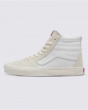 Vans Customs Elevated Marshmallow Sk8-Hi Schuhe Damen Weiß | Österreich OBCFMR460