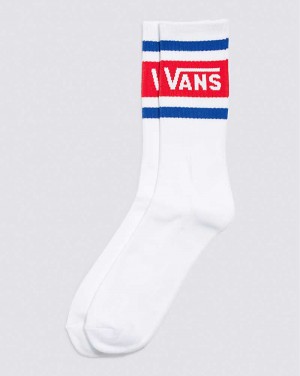 Vans Drop V Crew Socken Herren Weiß | Österreich UMJSHV038