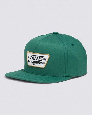 Vans Full Patch Snapback Hüte Herren Grün | Österreich VCXNPD526