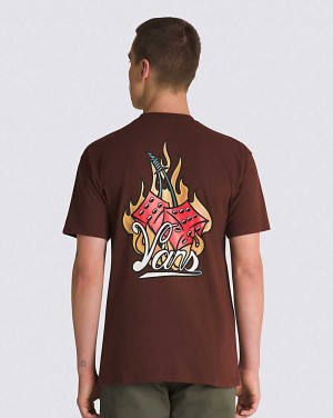 Vans Hot Box Cars T-Shirt Herren Schokolade | Österreich VCTLYG579