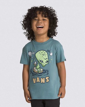 Vans Kleine Kinder Alien Pool Party T-Shirt Kinder Blau | Österreich ZKHWUN062