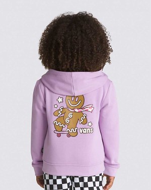 Vans Kleine Kinder Ginger Board Man Full Zip Hoodie Kinder Lila | Österreich SJDPMH701