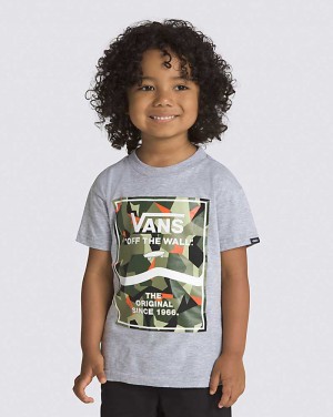 Vans Kleine Kinder Print Box 2.0 T-Shirt Kinder Grau | Österreich RUBIHF865