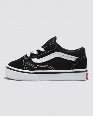 Vans Kleinkinder Old Skool Schuhe Kinder Schwarz Weiß | Österreich XAKFZD058