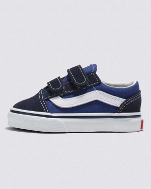 Vans Kleinkinder Old Skool V Schuhe Kinder Navy | Österreich RUZMGY821