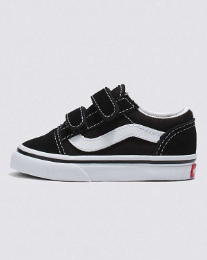 Vans Kleinkinder Old Skool V Schuhe Kinder Schwarz | Österreich IFCUQA156