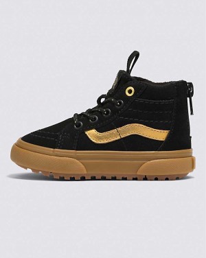 Vans Kleinkinder Sk8-Hi Zip MTE-1 Schuhe Kinder Schwarz Gold | Österreich MQWZSV965