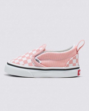 Vans Kleinkinder Slip-On V Checkerboard Schuhe Kinder Rosa Weiß | Österreich KLWZTD894