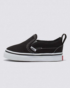 Vans Kleinkinder Slip-On V Schuhe Kinder Schwarz Weiß | Österreich QOVHNB568