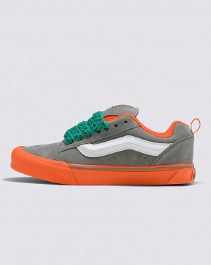 Vans Knu Skool Schuhe Herren Grau Orange | Österreich KPZHYJ453