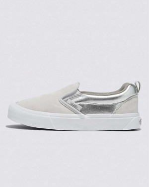 Vans Knu Slip Schuhe Damen Silber Weiß | Österreich HCTWNQ134