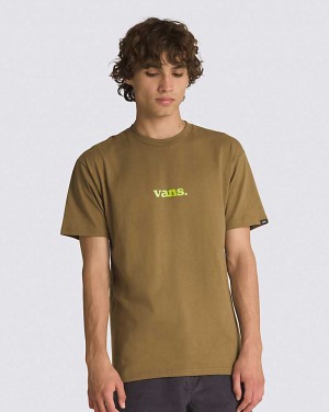 Vans Lower Corecase T-Shirt Herren Olivgrün | Österreich KUEHGL568