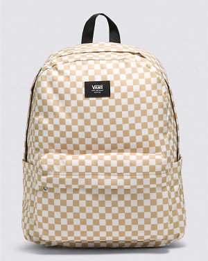 Vans Old Skool Check Rucksack Herren Gelb | Österreich OEWRUD182