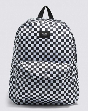 Vans Old Skool H20 Check Rucksack Damen Schwarz Weiß | Österreich YVHXLS482