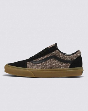 Vans Old Skool Herringbone Schuhe Herren Schwarz Braun | Österreich GJERMT241