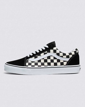 Vans Old Skool Primary Check Schuhe Herren Schwarz Weiß | Österreich DRLIGJ031