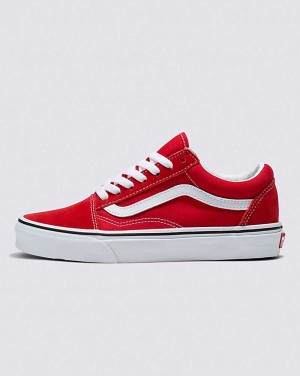 Vans Old Skool Schuhe Damen Rot Weiß | Österreich JOYKTA780