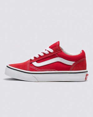 Vans Old Skool Schuhe Kinder Rot Weiß | Österreich TPBHIR417