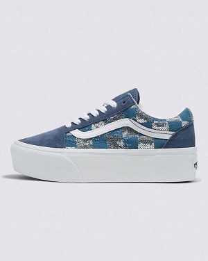 Vans Old Skool Stackform Schuhe Damen Indigo | Österreich FSJQCI463