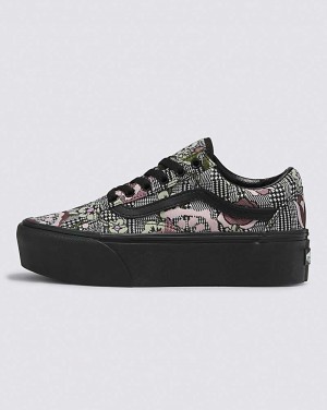 Vans Old Skool Stackform Tapestry Floral Schuhe Damen Schwarz | Österreich XUMNCR437