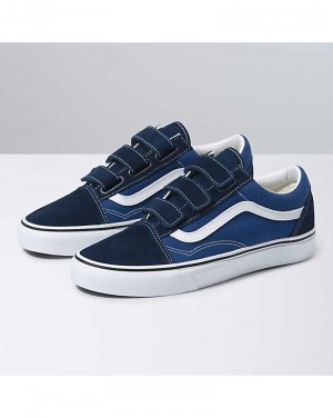 Vans Old Skool V Schuhe Damen Blau | Österreich YGOJRZ283