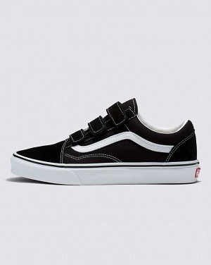 Vans Old Skool V Wildleder Canvas Schuhe Herren Schwarz Weiß | Österreich YMTFDI085