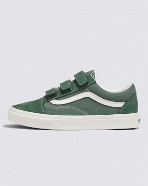 Vans Old Skool V Wildleder Canvas Schuhe Damen Grün | Österreich ZOLJYW680