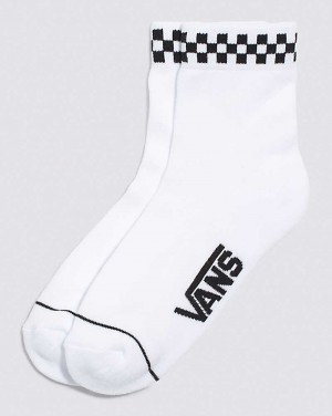 Vans Peek-A-Check Crew Socken Damen Weiß | Österreich SLVWTJ635