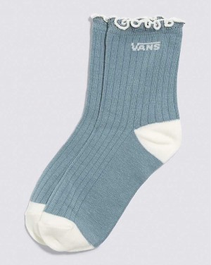 Vans Ruffle Crew Socken Damen Blau | Österreich TVLYZP849