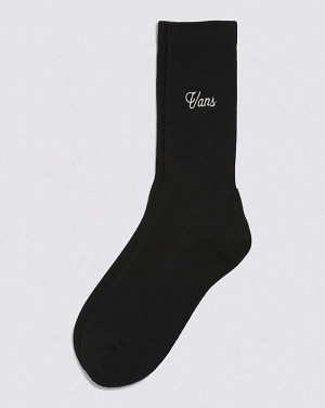 Vans Script Crew Socken Herren Schwarz | Österreich EFJPIC078