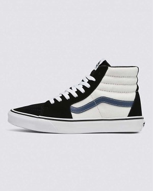 Vans Sk8-Hi Mini Cord Schuhe Damen Schwarz Weiß | Österreich ABMUHJ639